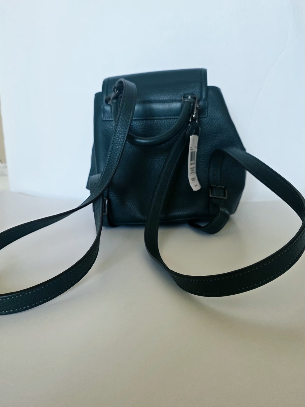 Coach Hadley Mini Backpack in Dark Teal Pebbled Leather NWT - Picture 3 of 5